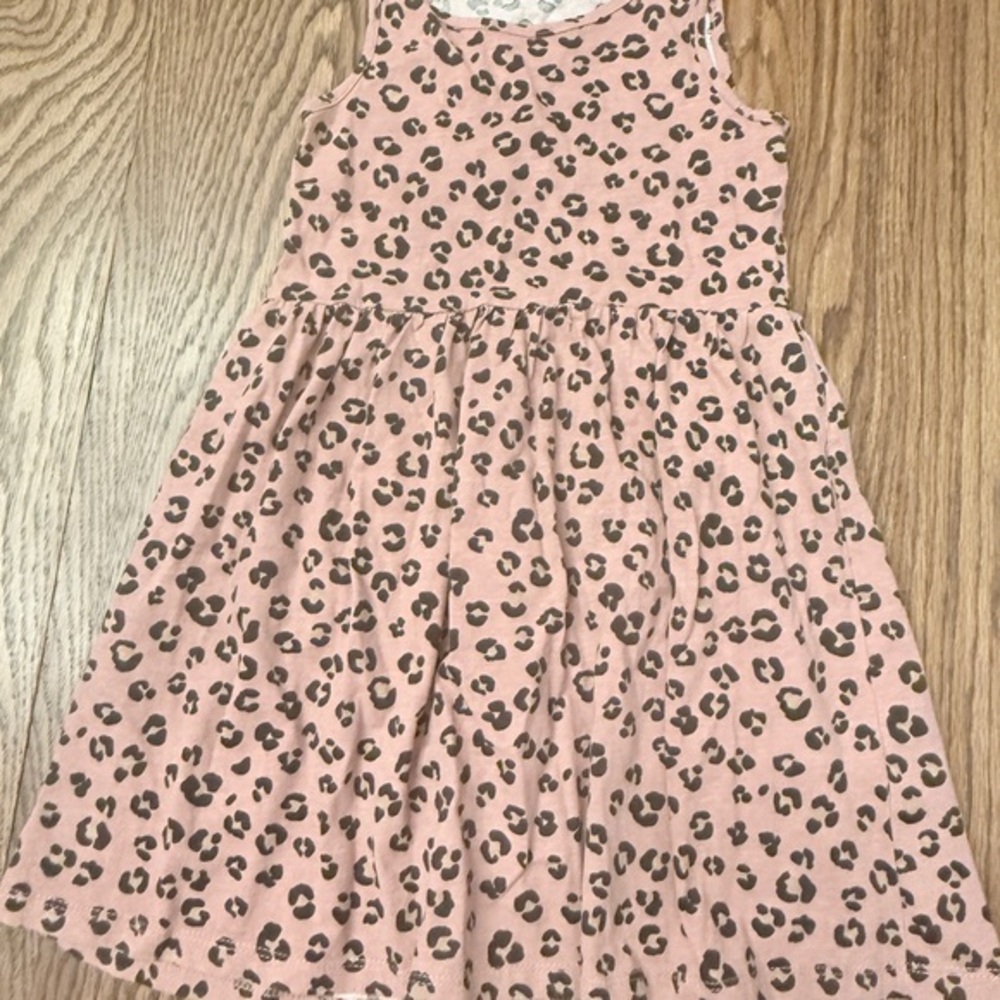 H&M Leopard Print Cotton Jersey Toddler Dress 5T/6